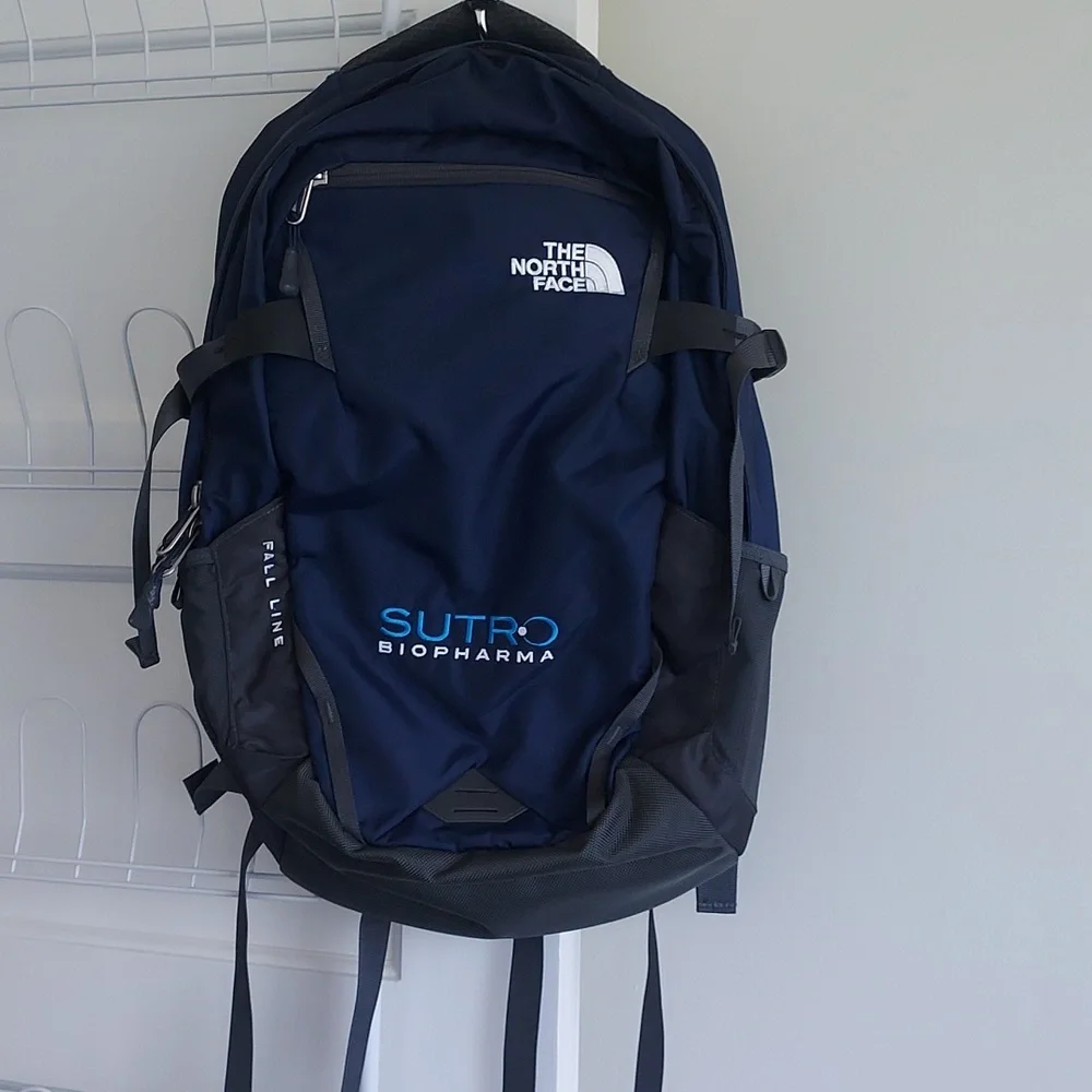 The North Face® Fall Line Backpack 28 Liters <Company Logo> NWOT Navy & Gray